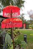Balinese Double Ceremony Umbrella - Bali Umbrella - Balinese Garden Art