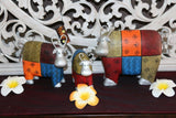 NEW Balinese Hand Carved & Crafted Colourful Cow - 3 sizes available.