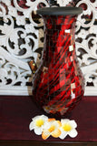 NEW Balinese Mosaic Decorative Vase - 2 Sizes!!  Bali Mosaic Vase Red