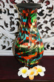 NEW Balinese Mosaic Decorative Vase - 2 Sizes!!  Bali Mosaic Vase Mixed