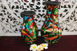 NEW Balinese Mosaic Decorative Vase - 2 Sizes!!  Bali Mosaic Vase Mixed