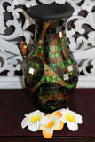NEW Balinese Mosaic Decorative Vase - 2 Sizes!!  Bali Mosaic Vase Green/Brown