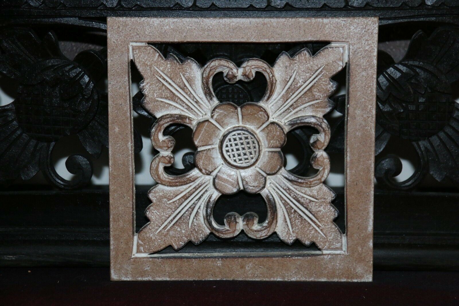 NEW Balinese Carved MDF/Wood Mandala / Tropical Wall Panels - Bali Wal ...