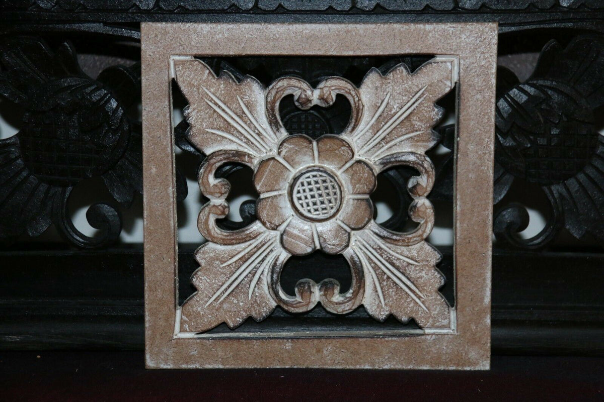 NEW Balinese Carved MDF/Wood Mandala / Tropical Wall Panels - Bali Wall Art - Ma