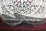 NEW Balinese Hand Crafted Open Fruit Basket - Woven Bali Bowl - Balinese Basketw