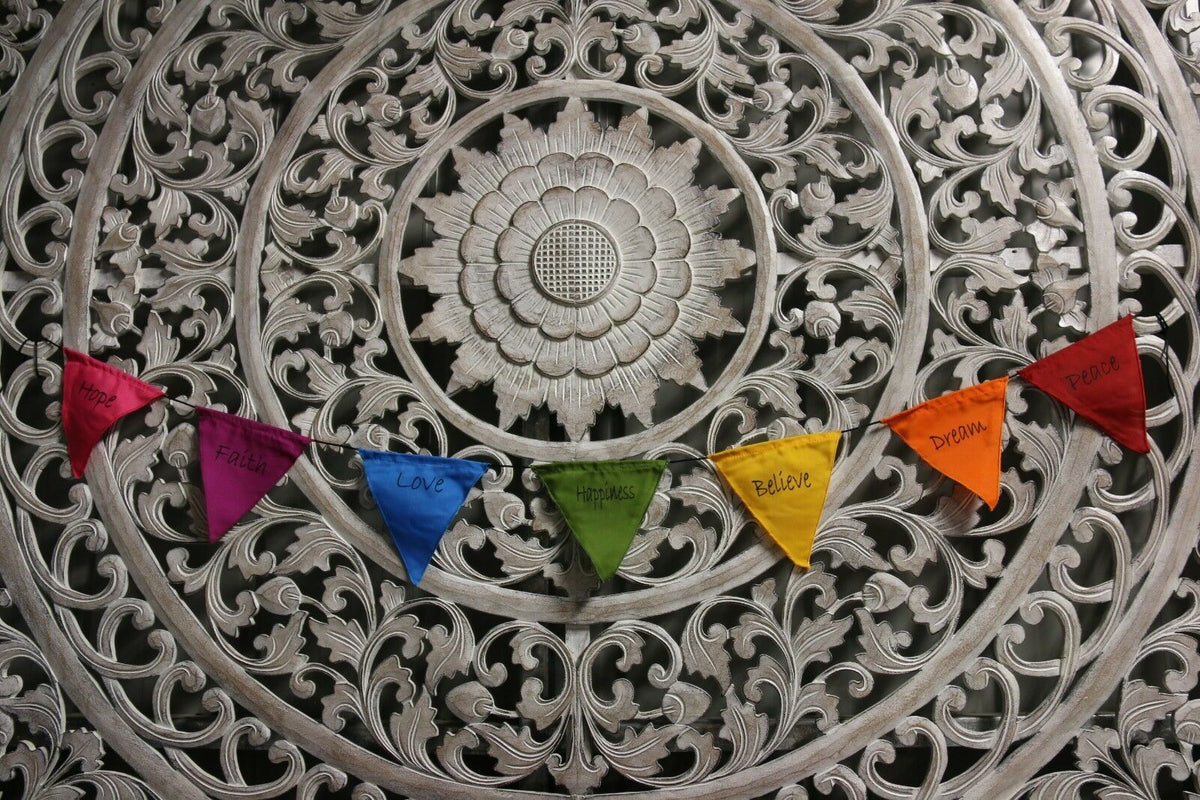 Small Balinese Affirmation / Prayer Flags - Small Bali Prayer Bunting