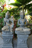 NEW Balinese Cast Concrete Hindu Statues - Dewi Sri or Wisnu - Bali Garden Art Statues