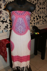 Bali Beach Sarong - Summer Beach Sarong - Bikini Cover Up - 3 COLOURS AVAILABLE