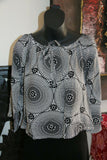 Beautiful 3/4 Sleeve Top - 2 COLOURS AVAIL One Size - Balinese Clothing