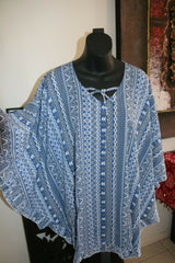 Balinese Short Kaftan - Short Dress / Long Top - MANY COLOURS AVAIL - One Size