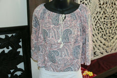 Beautiful 3/4 Sleeve Top - 4 COLOURS AVAIL One Size - Balinese Clothing