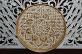 NEW Balinese Hand Woven Natural Bamboo Tray - Mandala Design - 5 sizes available
