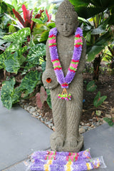 NEW Hand Made Balinese Flower Garland ( Hindu Jai Mala ) MANY COLOURS AVAILABLE