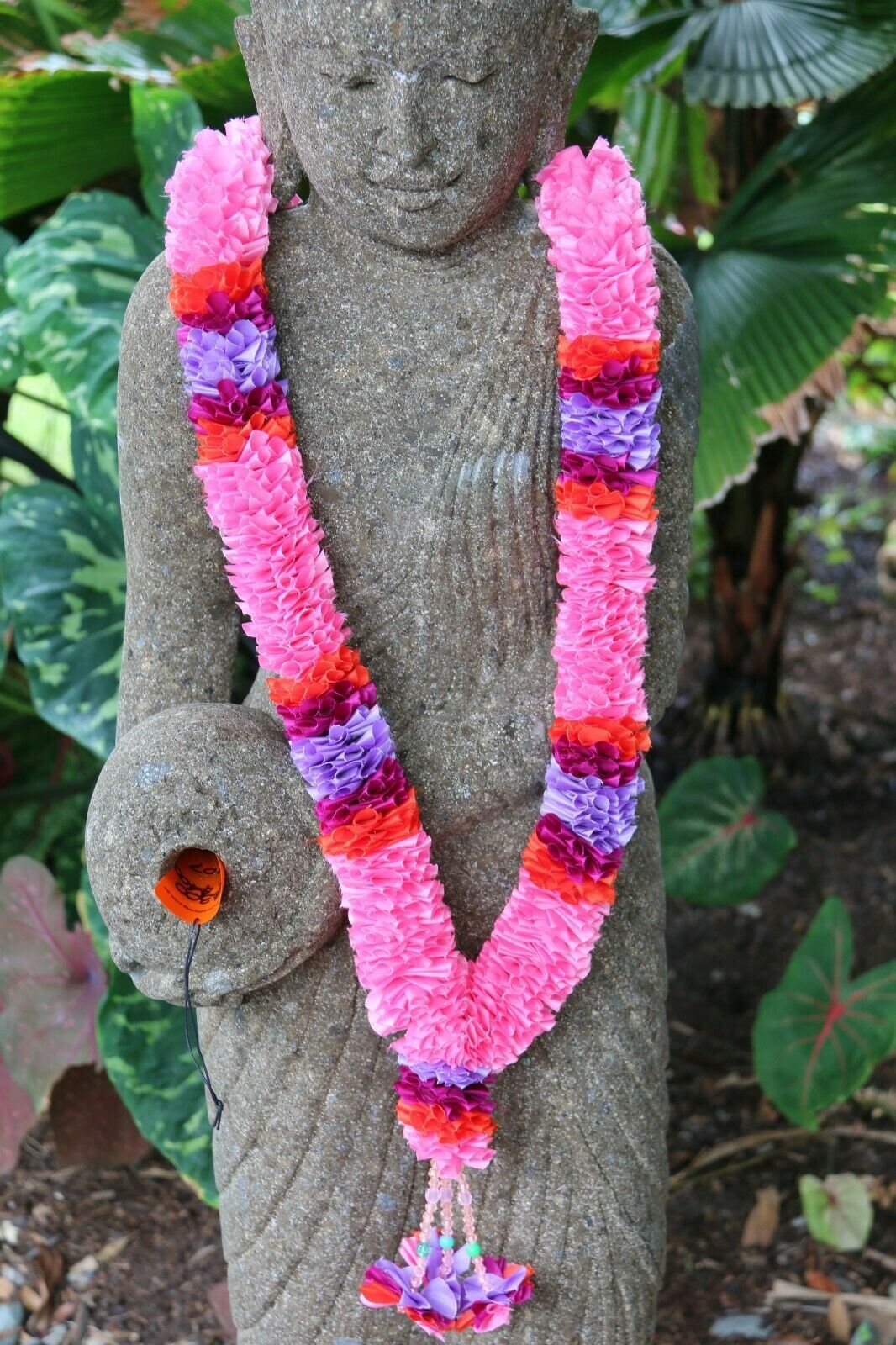 NEW Hand Made Balinese Flower Garland ( Hindu Jai Mala ) MANY COLOURS AVAILABLE