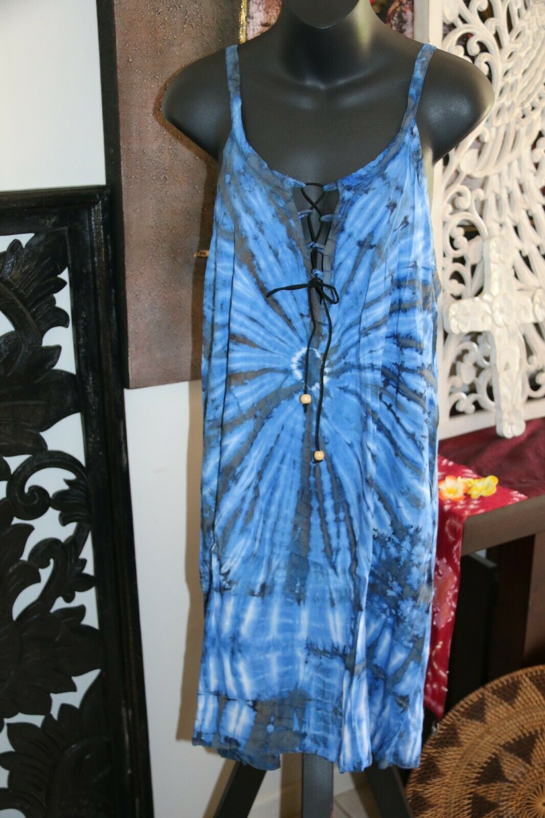 NEW Ladies Rayon Bali Dress / MANY COLOURS / Cool Casual Knee