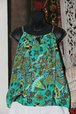 NEW Ladies Cotton Bali Top / One Size / Cool Balinese Top w/Silver Beads