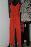 NEW Ladies Long Jumpsuit / One Size / Choose from Black, Navy or Orange