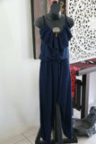 NEW Ladies Long Jumpsuit / One Size / Choose from Black, Navy or Orange