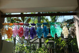 NEW Balinese Single Capiz Shell Mobile / Wind Chime - MANY COLOURS / GREAT Sound