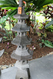 NEW Balinese LAVA Stone (Volcanic Rock) Hand Crafted Pagoda AMAZING!!