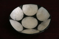 NEW Balinese Hand Crafted Resin/Shell Bowl - Bali Dip / Dipping Sauce Bowl