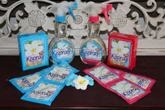 NEW Balinese KISPRAY Laundry / Fabric / Room Spray Box of 4 x 21ml Sachets