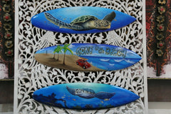 NEW Bali Handmade Air Brushed Surfboard Wall Decor 80cm - Bali Surfboard Wall Ar