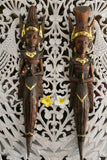 NEW Balinese Hindu Rama & Shinta Wood Carved Wall Sculptures - BALI Wall Art