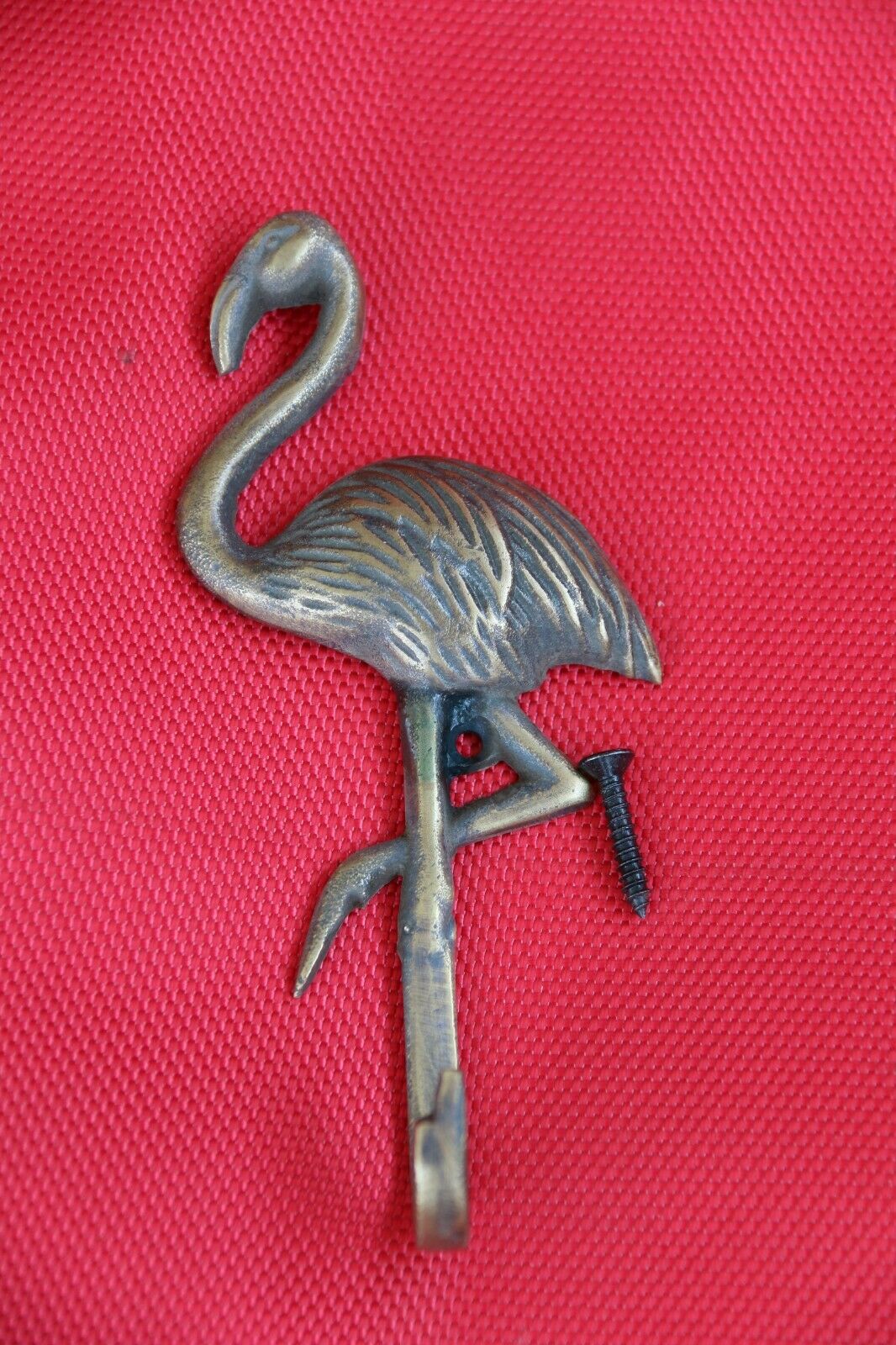 New BRASS Flamingo Hook - Decorative Wall Hook - Furniture Fittings & Acces.