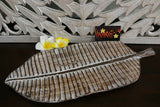 NEW Balinese Hand Carved Wooden Banana Leaf Platter - 3 sizes available.