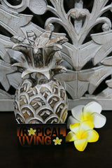 NEW Hand Carved Wooden Pineapple Decor - BOHO Style  -  3 Colours Available