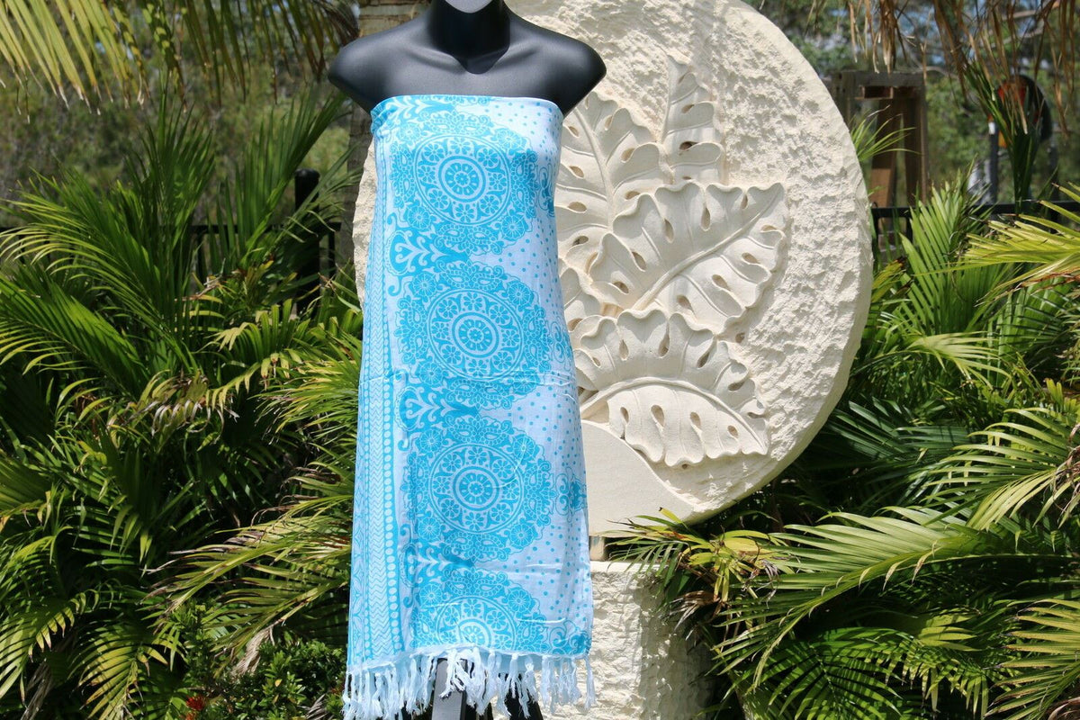 Bali Beach Sarong - Summer Beach Sarong - Bikini Cover Up - NEW 2 COLOURS AVAIL.