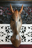 NEW Balinese Hand Carved Wooden African Animal Mask 50cm -  African Wall Art