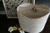 NEW Balinese Hand Crafted Rattan Open Basket / Magazine Holder - 2 Colours Avail