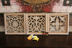 NEW Balinese Carved MDF/Wood Mandala / Tropical Wall Panels - Bali Wall Art - Ma