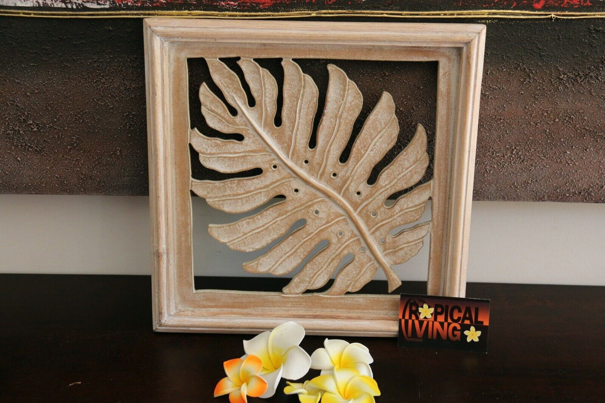 NEW Balinese Carved MDF/Wood Mandala / Tropical Wall Panels - Bali Wall Art - Ma