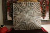 NEW Balinese Hand Crafted Natural Washed MDF Sun Panel - Bali Wooden Panel