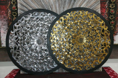 NEW Balinese Carved MDF/Wood Wall Panels - MANDALA Designs - 2 Colours Available