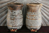 NEW Hand Carved TIMOR Tribal / Primitive Pot 40cm Tall  - BALI BOHO Art