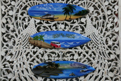 NEW Bali Handmade Air Brushed Surfboard Wall Decor 50cm - Bali Beach Surfboard S