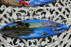 NEW Bali Handmade Air Brushed Surfboard Wall Decor 50cm - Bali Beach Surfboard S