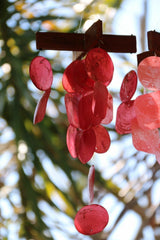 NEW Balinese Capiz Shell Mobile / Wind Chime - MANY COLOURS / Sound GREAT!!