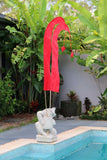NEW X Large 5m Bali Umbul Flags - No Pole - 11 Colours - Wedding Party Flags
