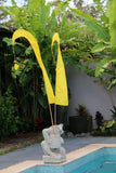 NEW X Large 5m Bali Umbul Flags - No Pole - 11 Colours - Wedding Party Flags