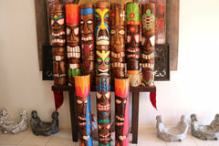 NEW Balinese Hand Carved Wooden Tiki Totems / Polynesian TIKI TOTEM - Tiki Bar