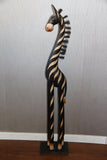 NEW Balinese Hand Carved Zebra's  - Wooden Zebra's 2 SIZES