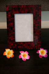 NEW Balinese Mosaic Photo Frame - MANY COLOURS AVAILABLE - Suit 10 x 15cm Photo