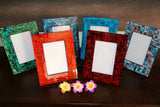 NEW Balinese Mosaic Photo Frame - MANY COLOURS AVAILABLE - Suit 10 x 15cm Photo