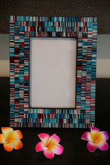 NEW Balinese Mosaic Photo Frame - MANY COLOURS AVAILABLE - Suit 10 x 15cm Photo