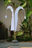 NEW 1m Bali Umbul Flags with Pole - Bali Flag Table Decor - 11 Colours